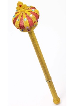 Royal Scepter w/Gold Glitter