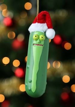 Molded Ornament Santa Hat Pickle Rick-0