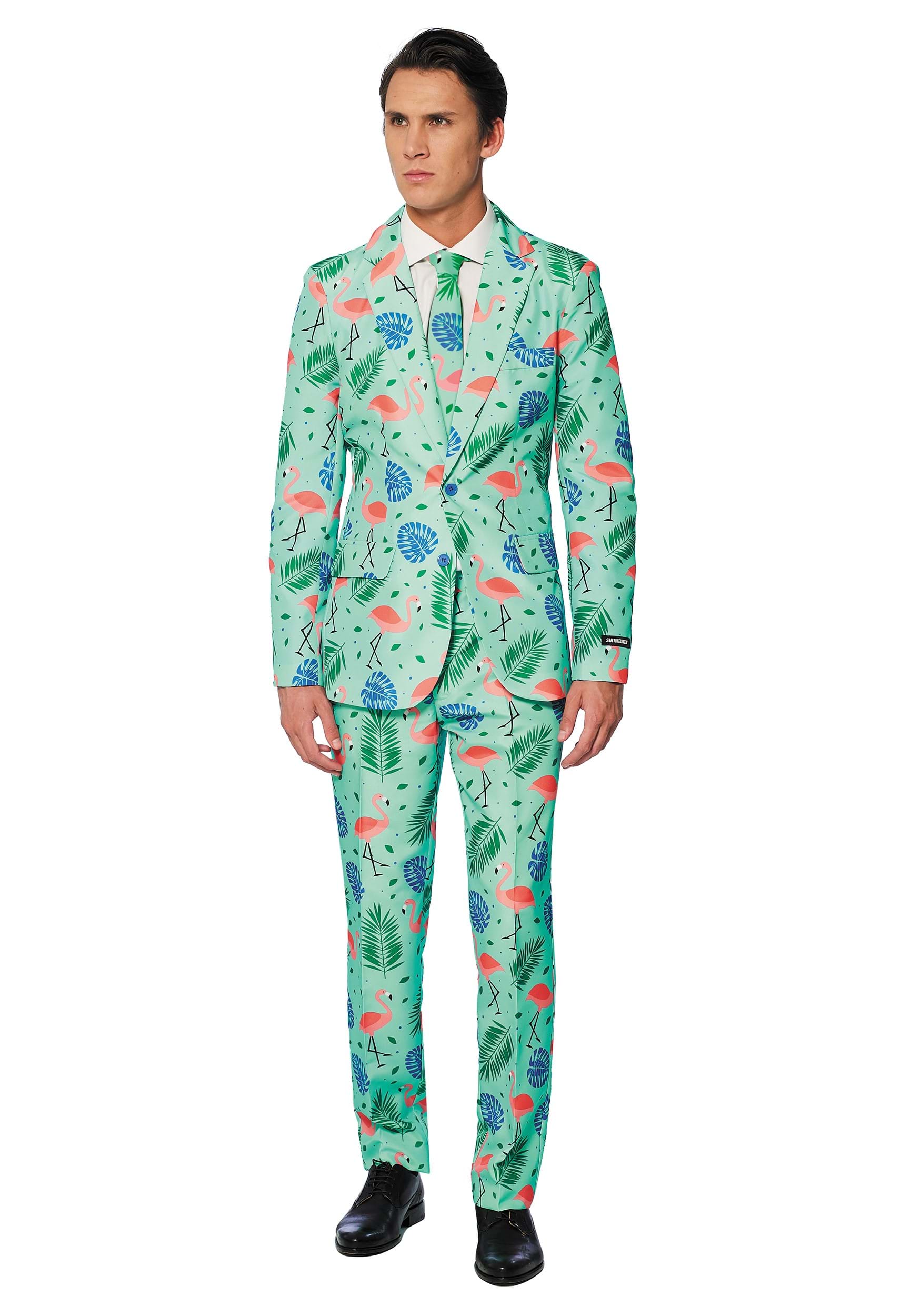 Men's Suitmeister Tropical Suit Fancy Dress Costume