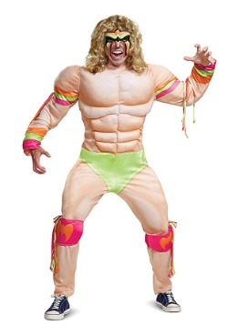Mens WWE Ultimate Warrior Muscle Costume