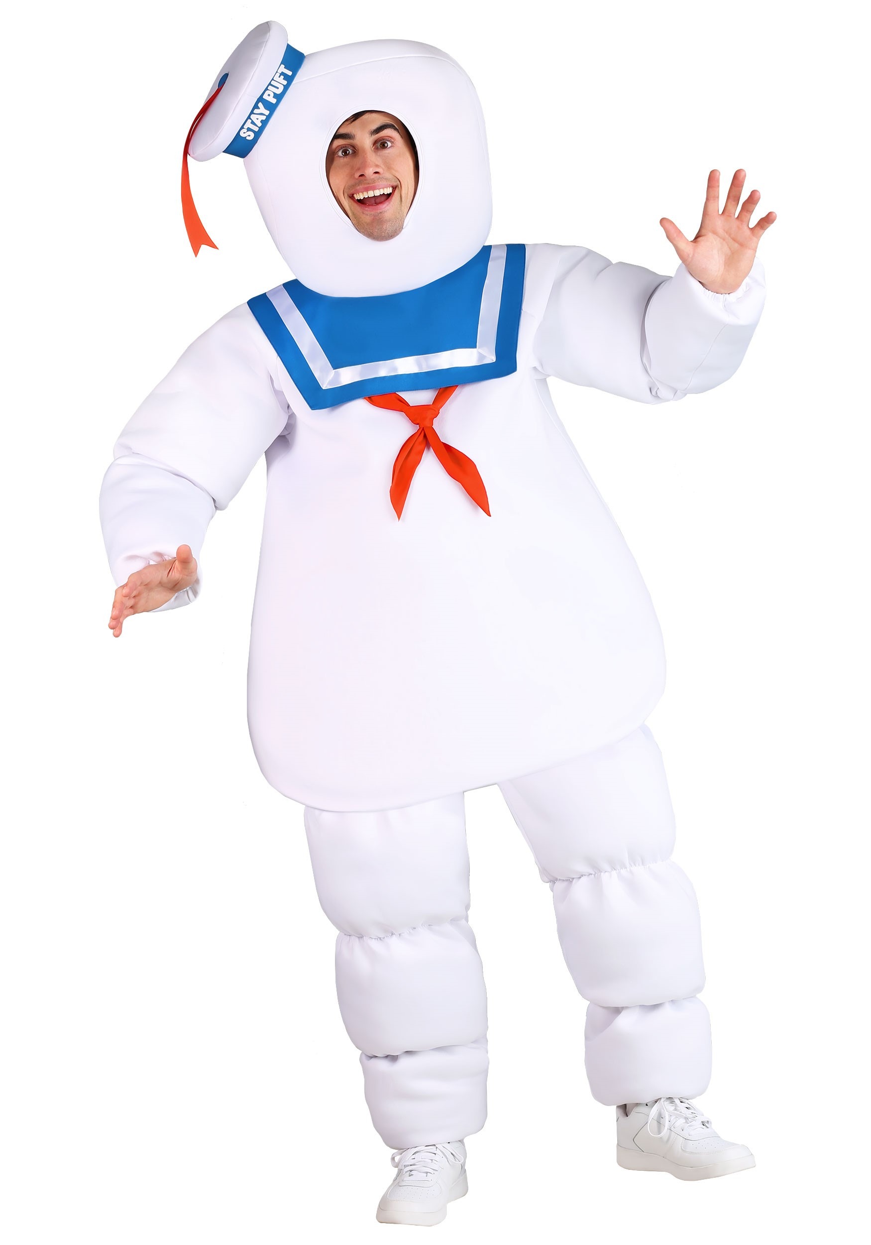 Photos - Fancy Dress Ghostbusters FUN Costumes  Stay Puft  Costume Adult Blue/Red 