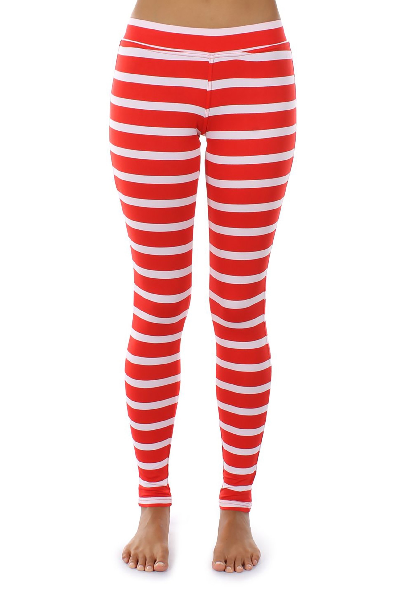 Tipsy Elves Red Stripe Leggings For Women