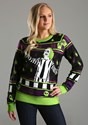 Beetlejuice It's Showtime! Adult Ugly Halloween Sweater alt3