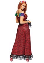 Womens Deluxe Day of the Dead Beauty Costume Alt 2