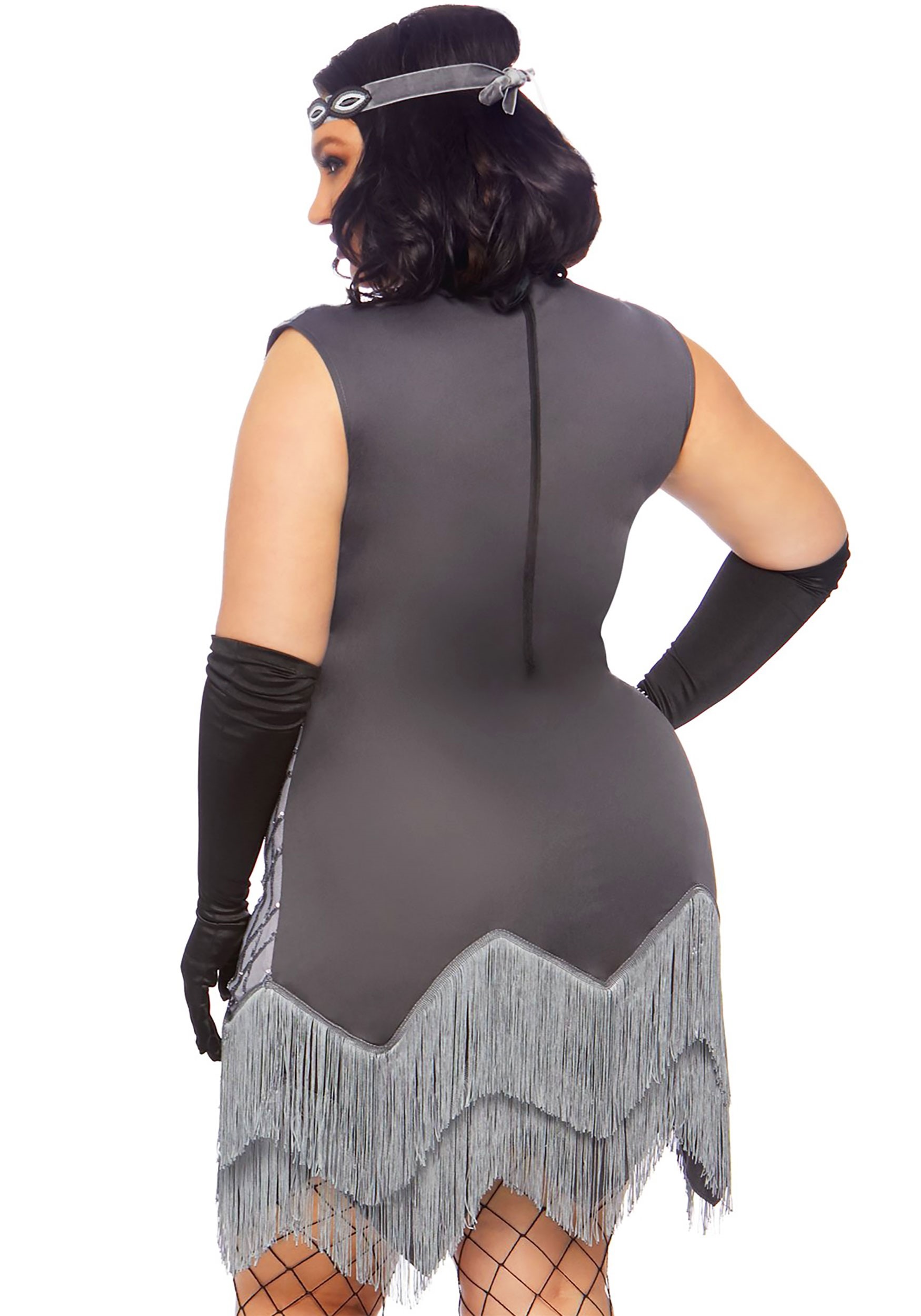Roaring Roxy Flapper Women's Plus Size Fancy Dress Costume