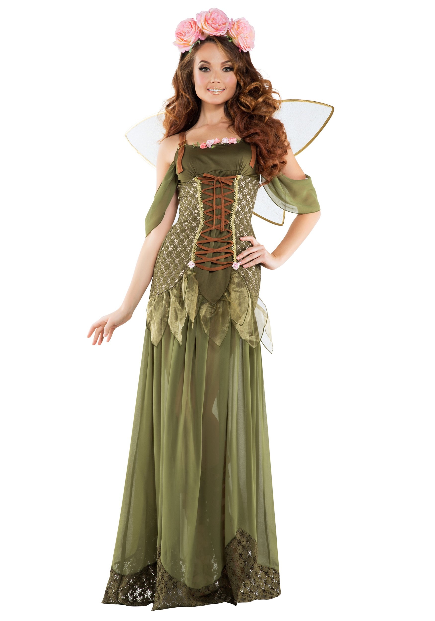 Photos - Fancy Dress Rose Starline, LLC.  Fairy Princess  Costume for Women Green/ 