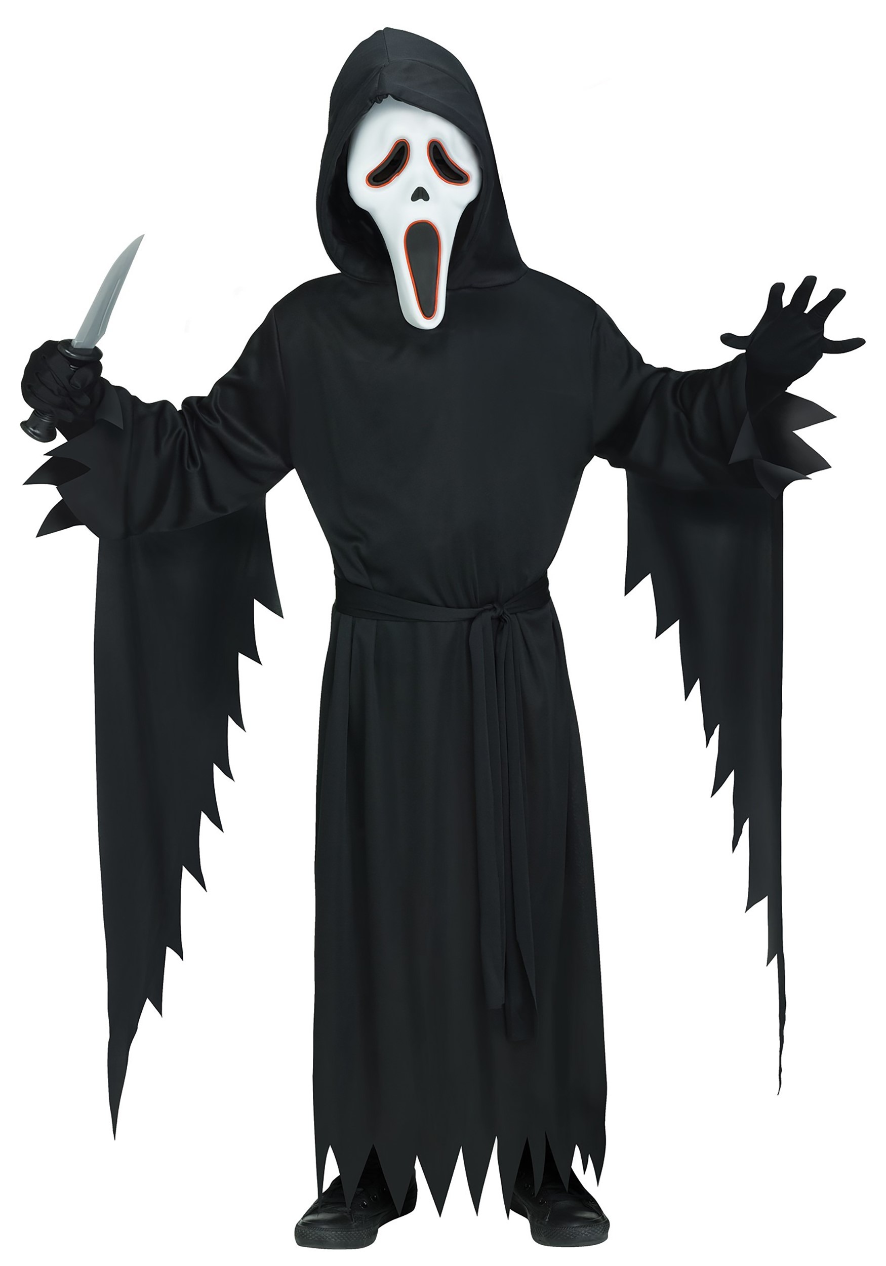 Adult E.L Ghost Face Fancy Dress Costume