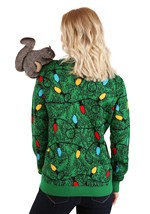 Adult 3D Squirrel in the Christmas Tree Ugly Sweat Alt 7