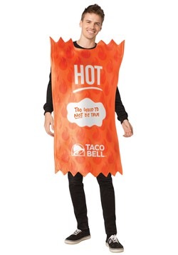 Taco Bell Adult Hot Taco Bell Sauce Packet Costume