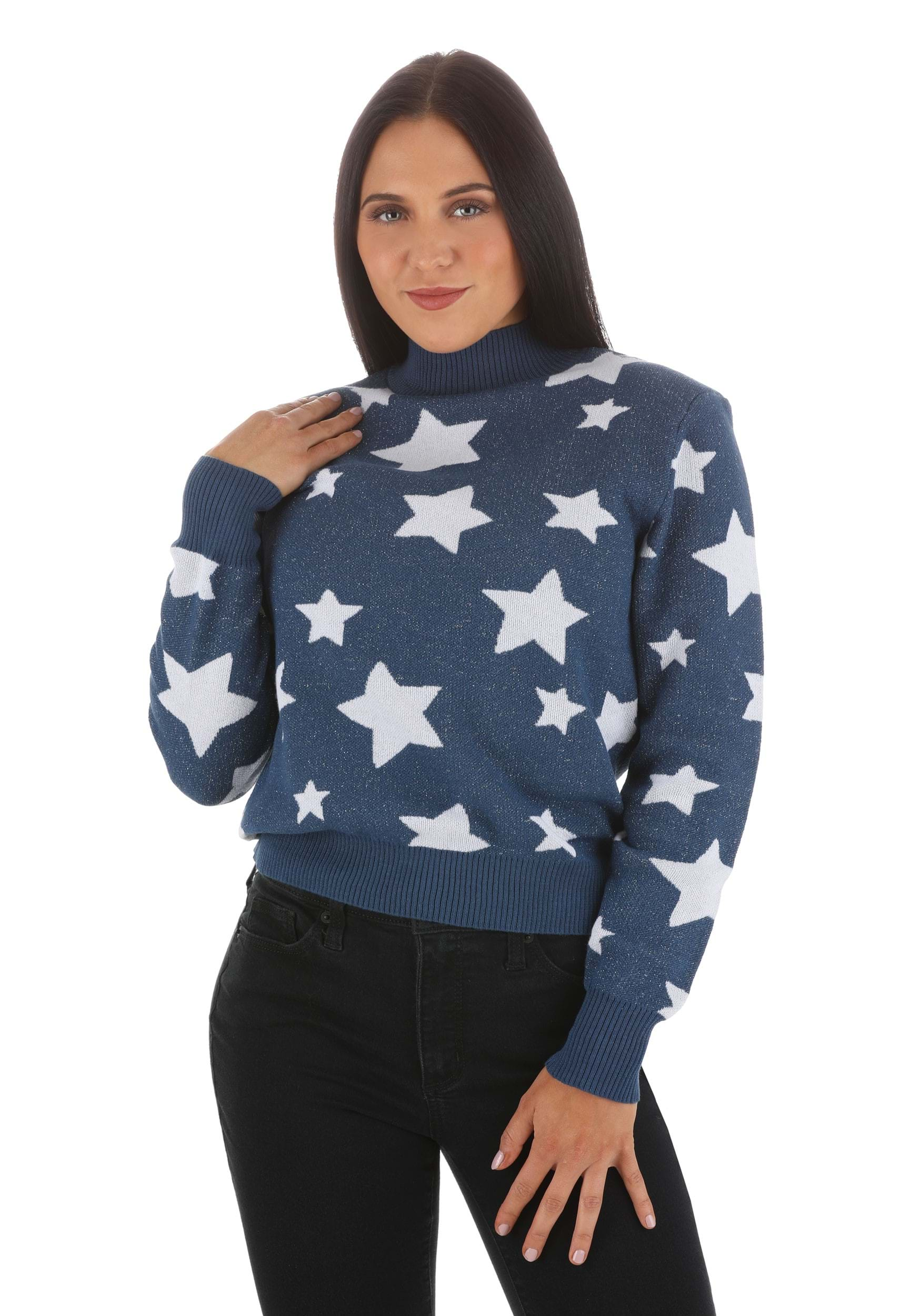 Coraline Blue Star Sweater Fancy Dress Costume