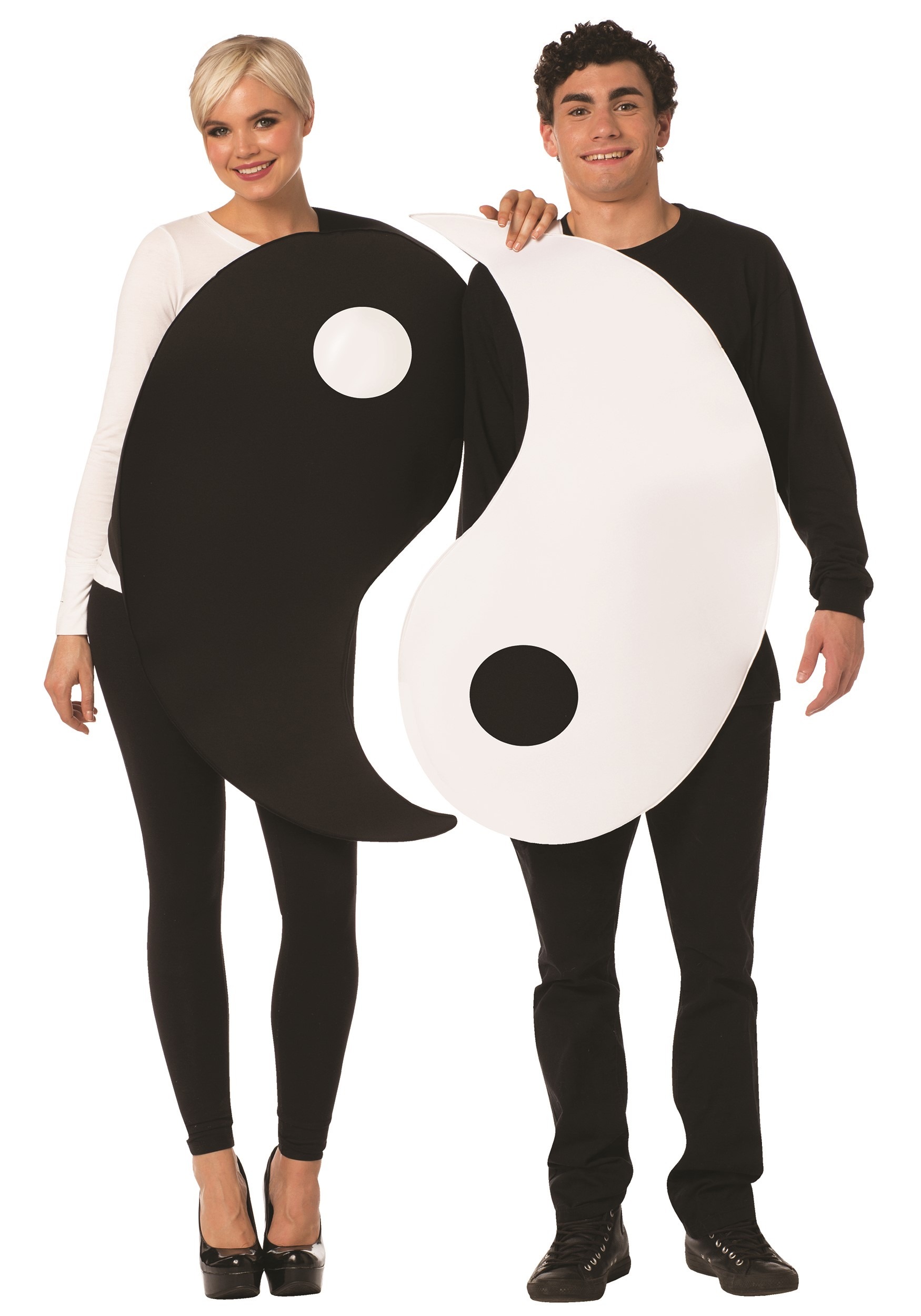 Photos - Fancy Dress Morris Costumes Yin & Yang Couple's  Costume Black/White 