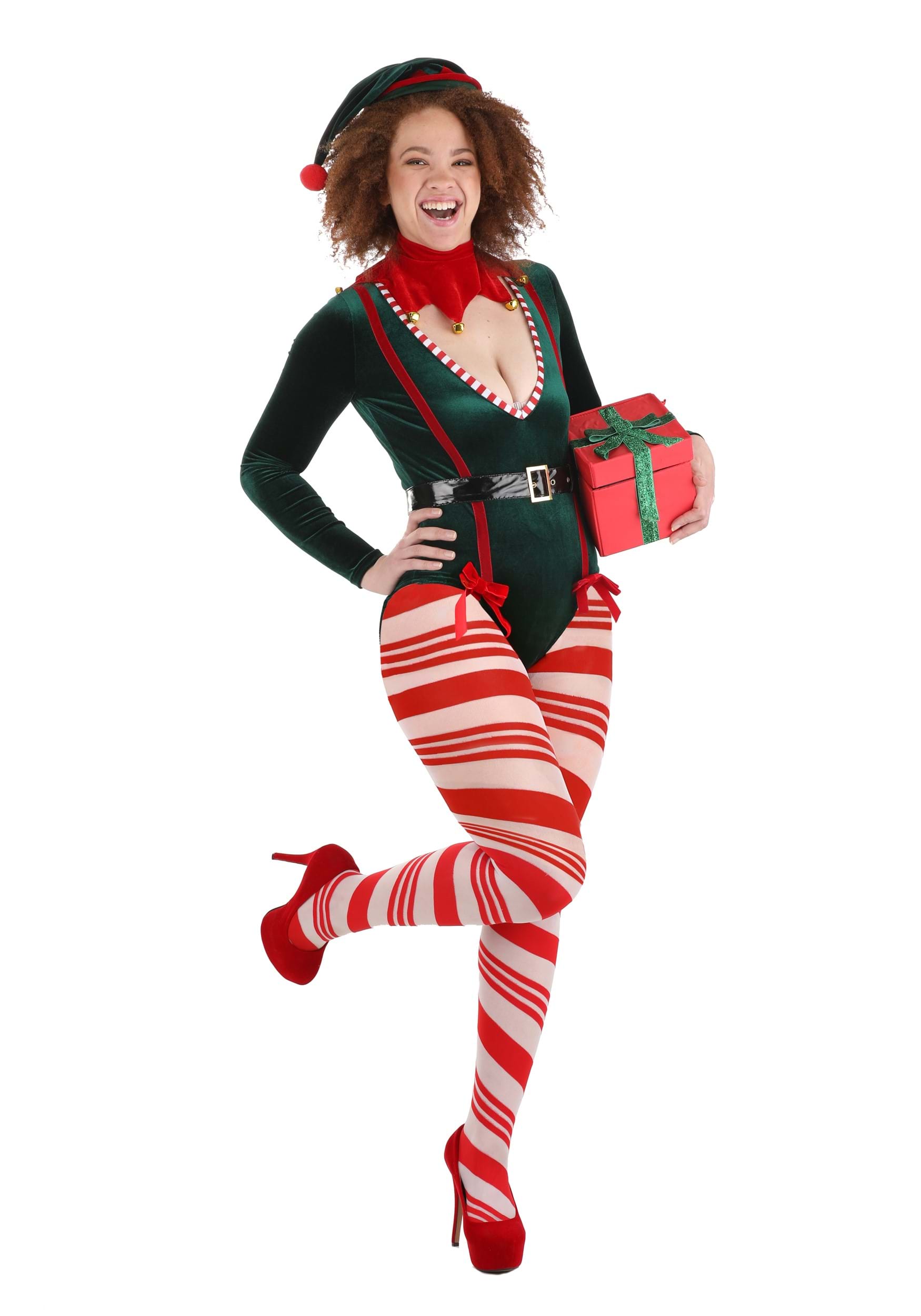 Sexy  Women's Santa Elf Fancy Dress Costume