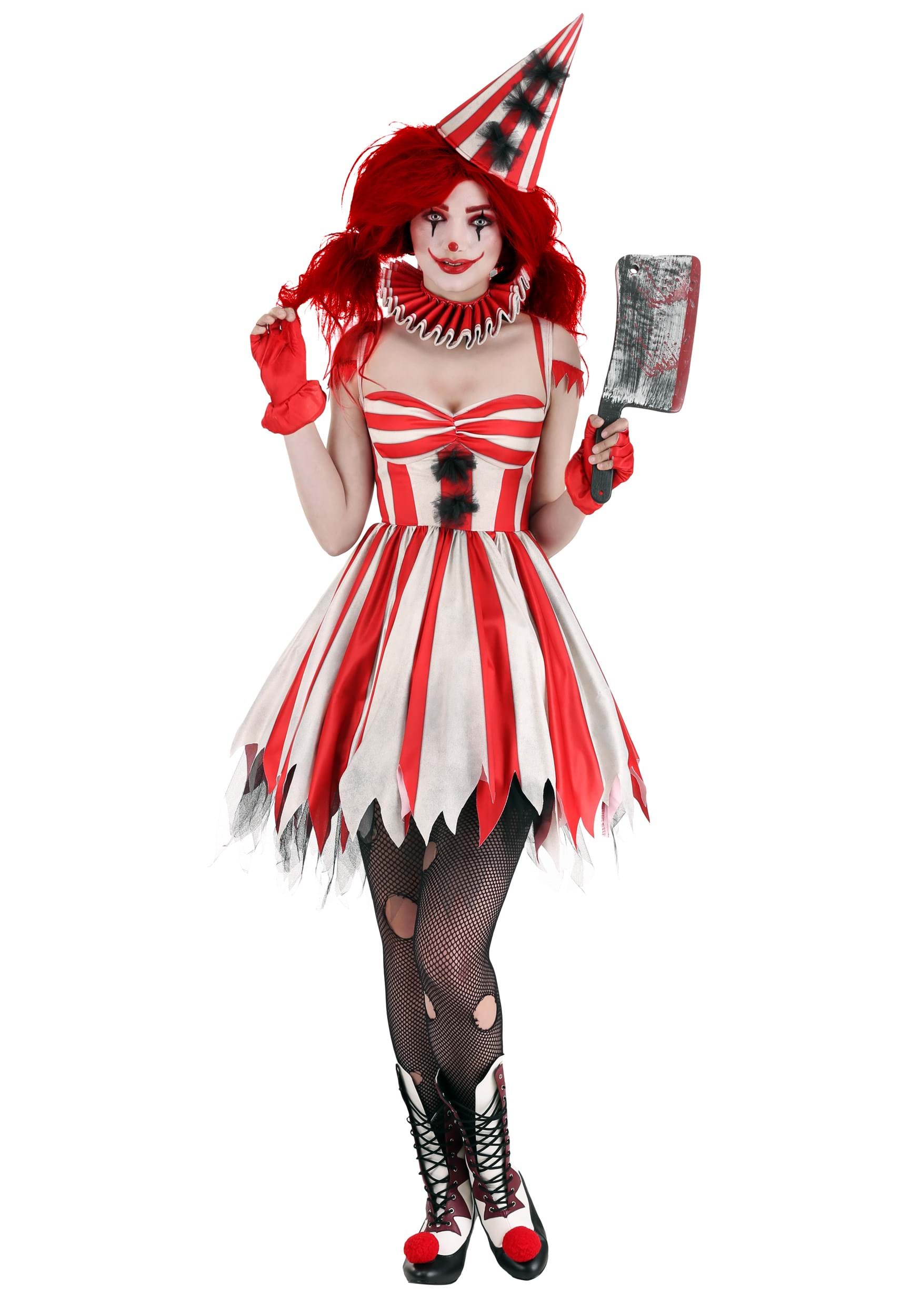 Sinister Circus Clown Costume Womens