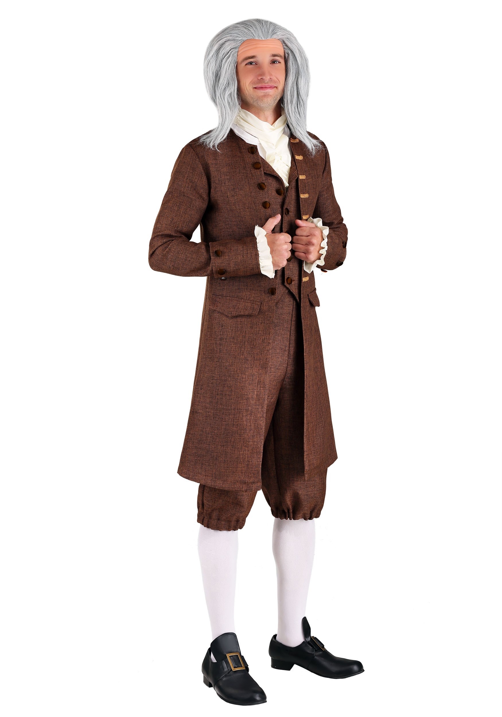 Photos - Fancy Dress Crosman FUN Costumes Plus Size Colonial Benjamin Franklin  Costume for 
