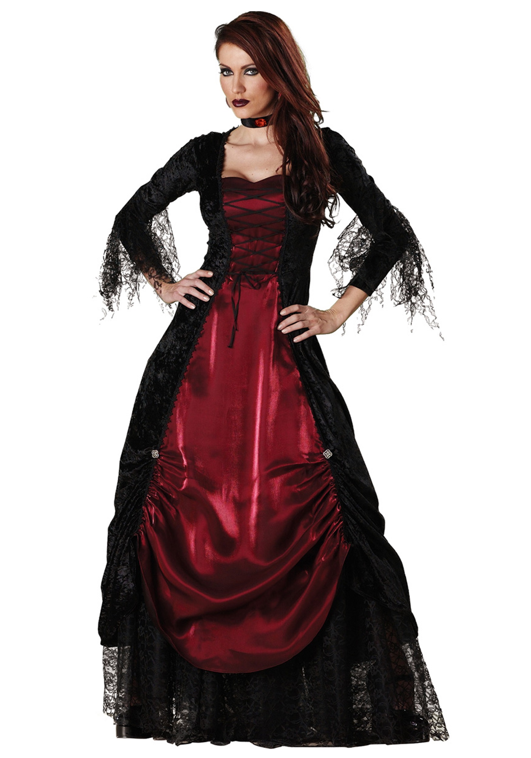 Deluxe Vampira Fancy Dress Costume