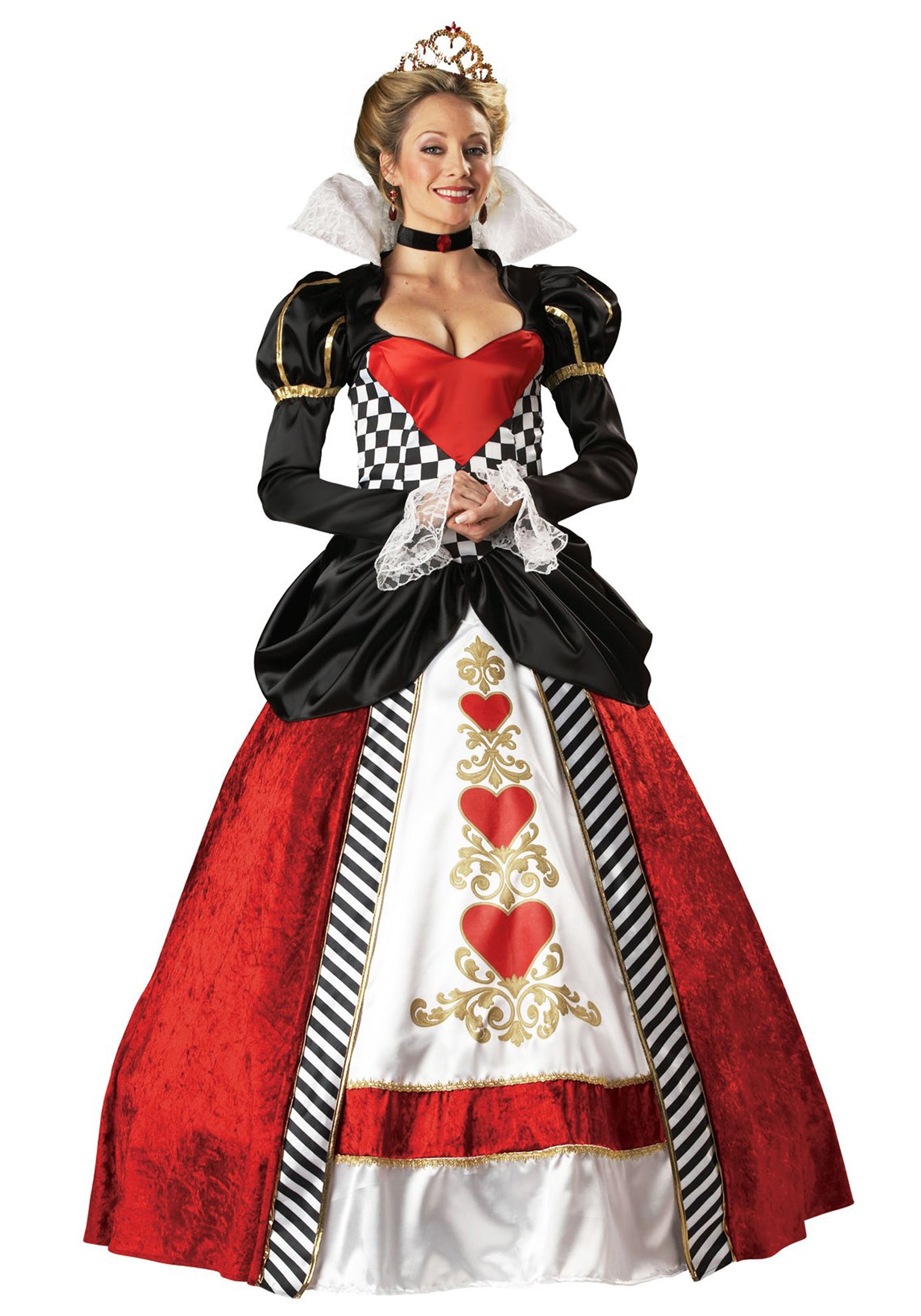 Womens Deluxe Queen of Hearts Costume