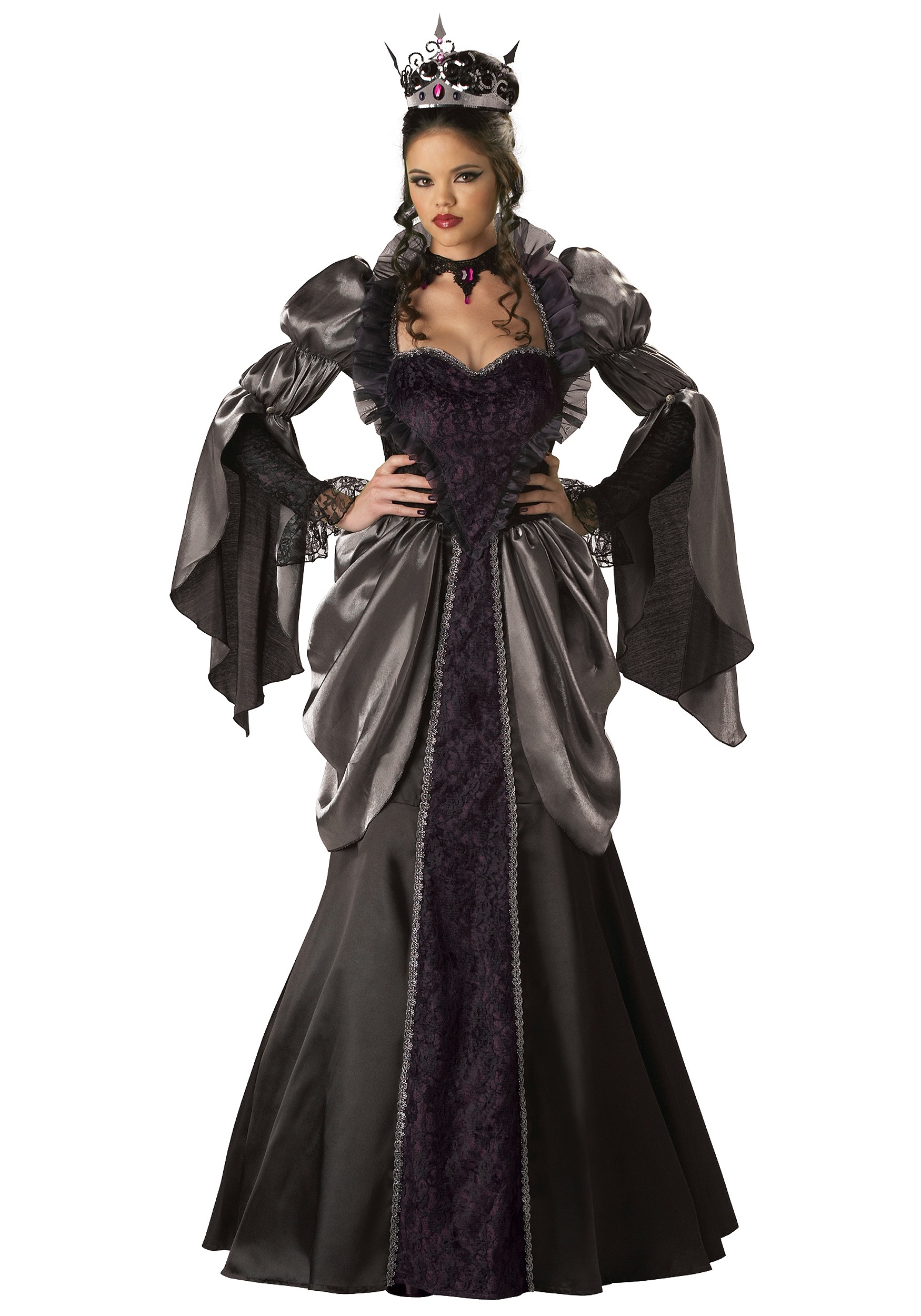Womens Wicked Queen Fancy Dress Costume