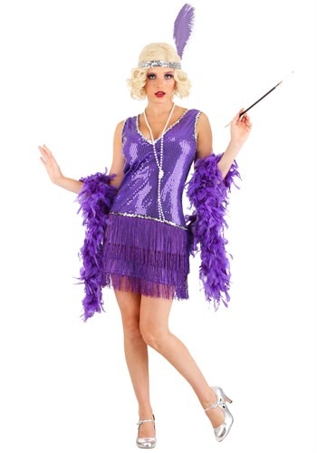 Women's Amethyst Flapper Costume