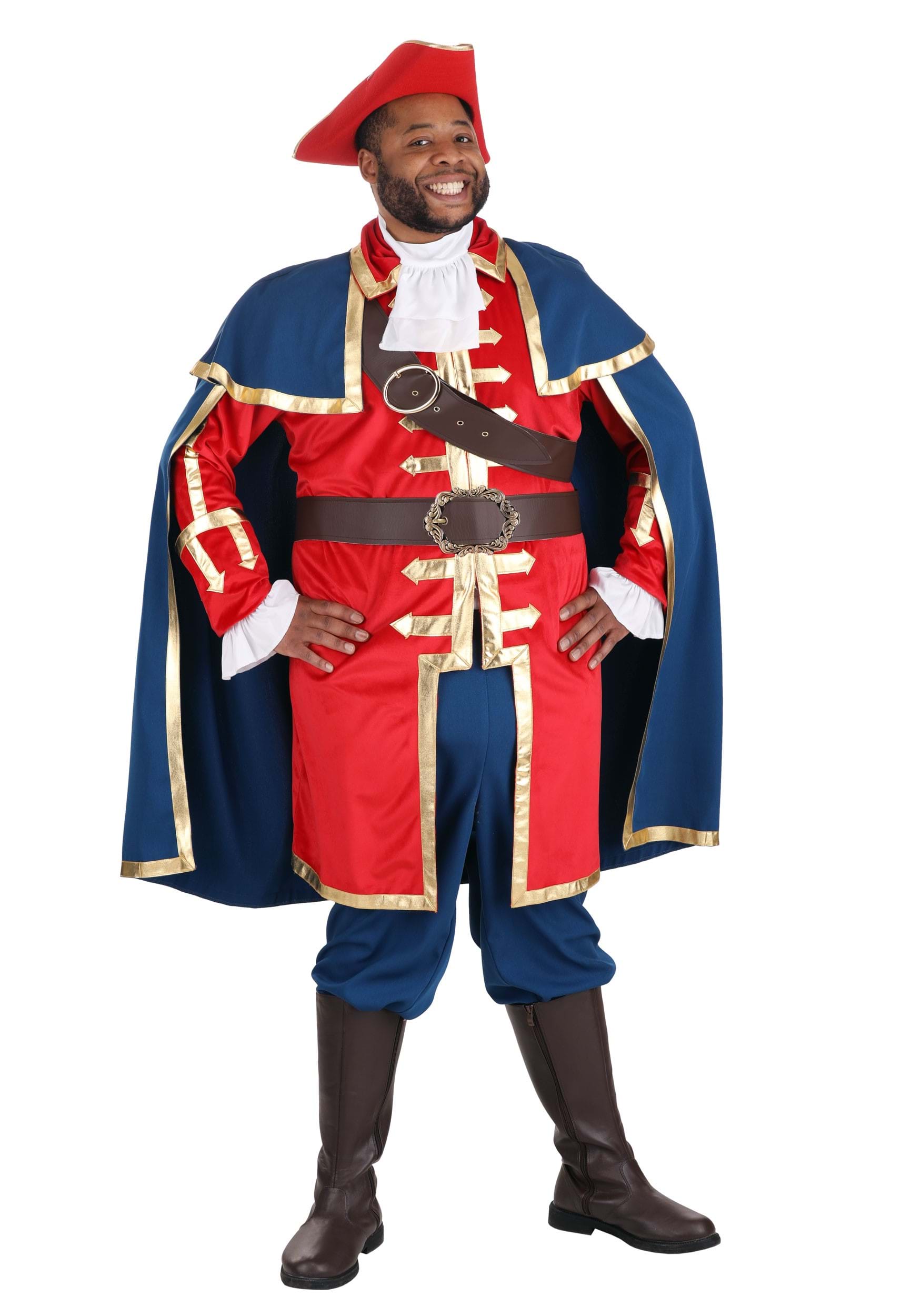 Men's Plus Size Deluxe Rum Buccaneer Fancy Dress Costume | Pirate Fancy Dress Costumes