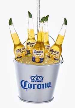 Ice Bucket of Corona Bottles Resin Ornament