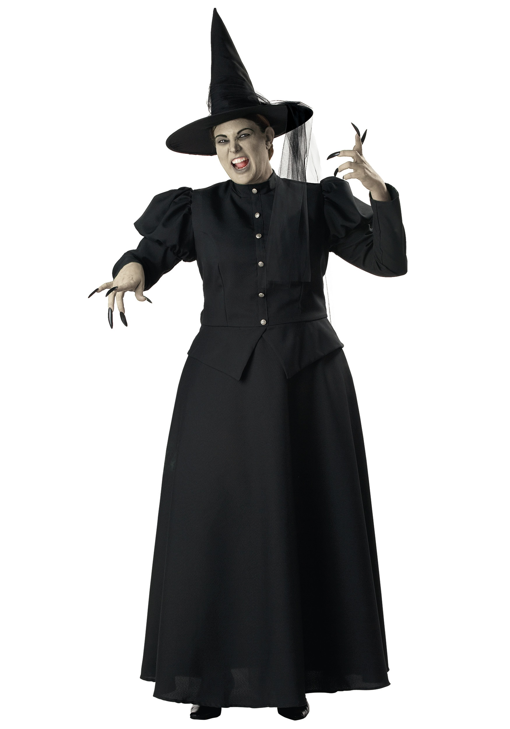 Plus Size Black Witch Fancy Dress Costume