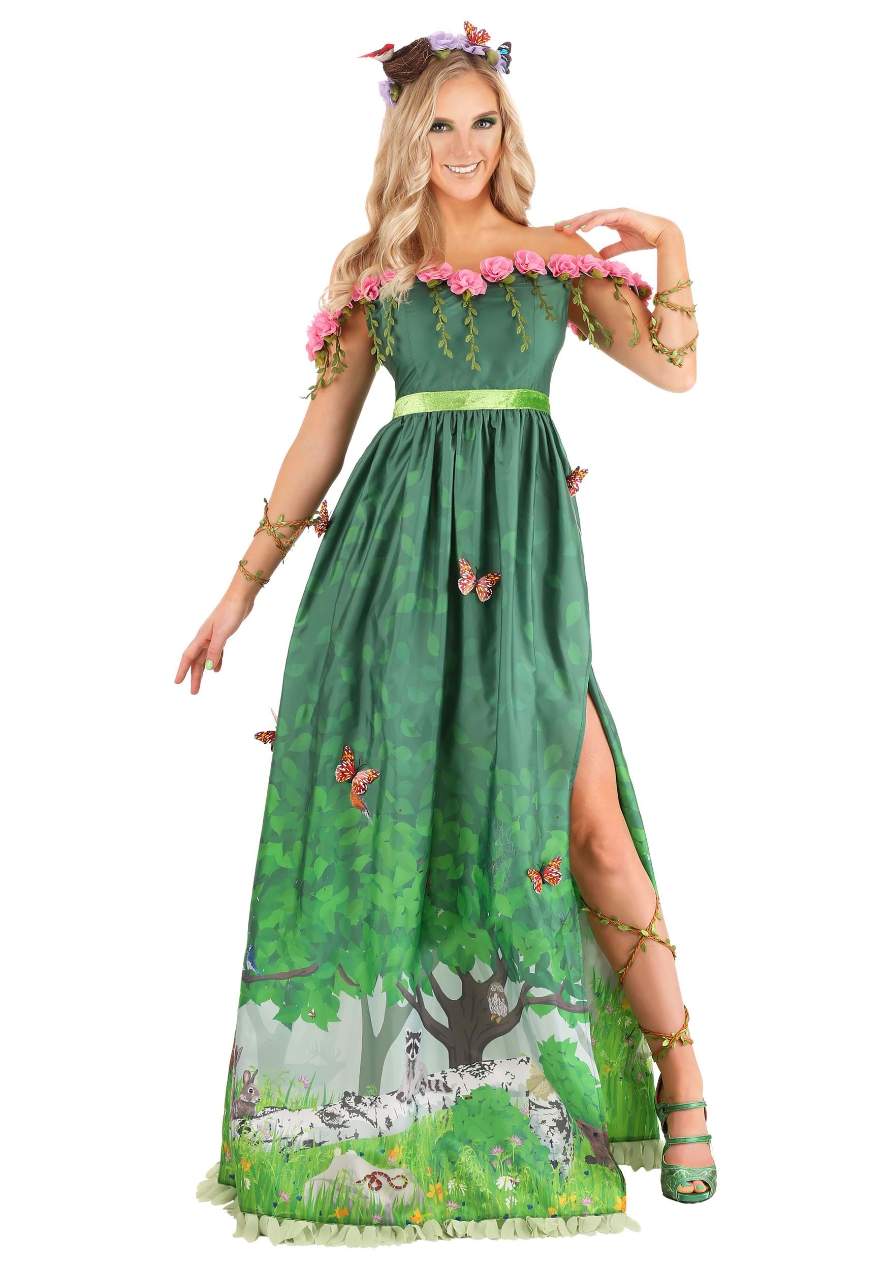 Mother Nature Fancy Dress Costume For Women