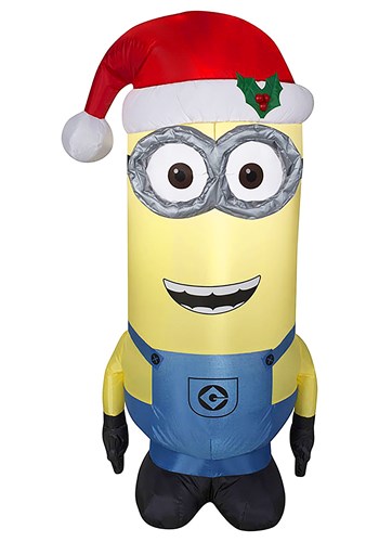 Dispicable Me Inflatable Kevin Minion in Santa Hat