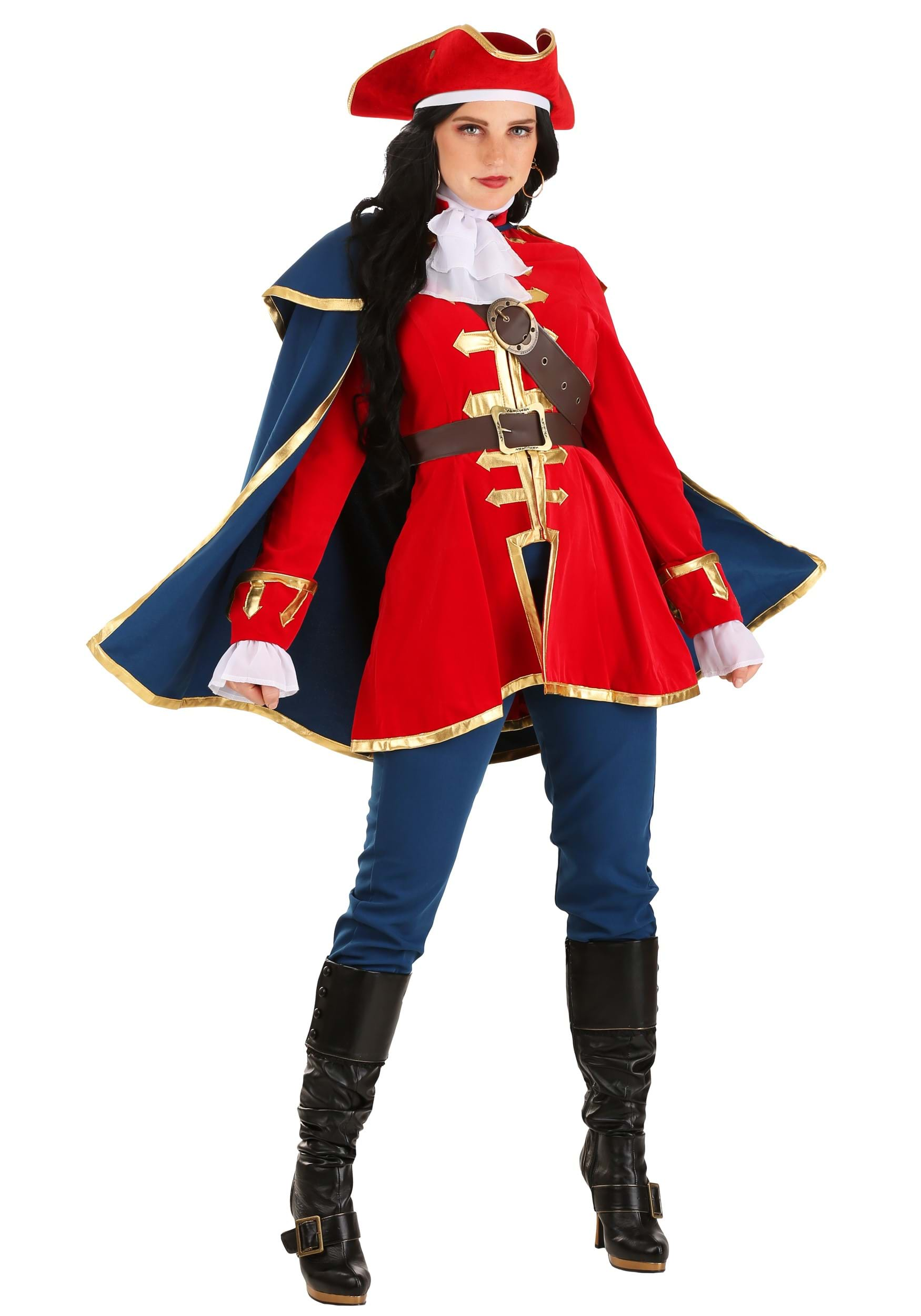 Captain Pirate Fancy Dress Costume For Women