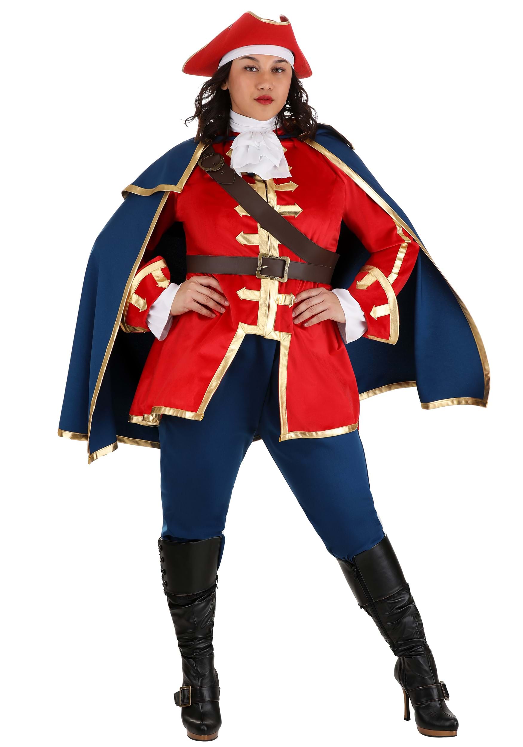 Captain Pirate Women's Plus Size Fancy Dress Costume