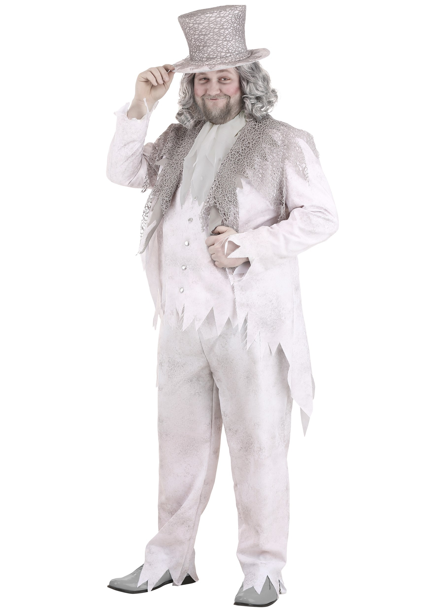 Photos - Fancy Dress GHOST FUN Costumes Plus Size Victorian   Costume For Men Gray 