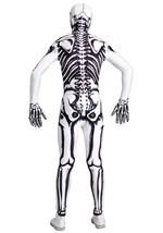 Men's White Skeleton Costume Back