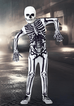 White Skeleton Men's Costume