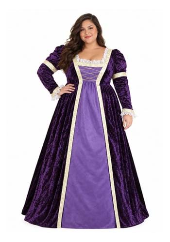 Plus Size Regal Royal Maiden Costume Womens Main 1