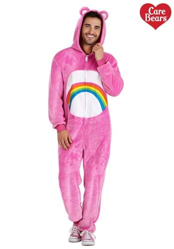 Adult's Cheer Bear Care Bear Onesie Alt 8