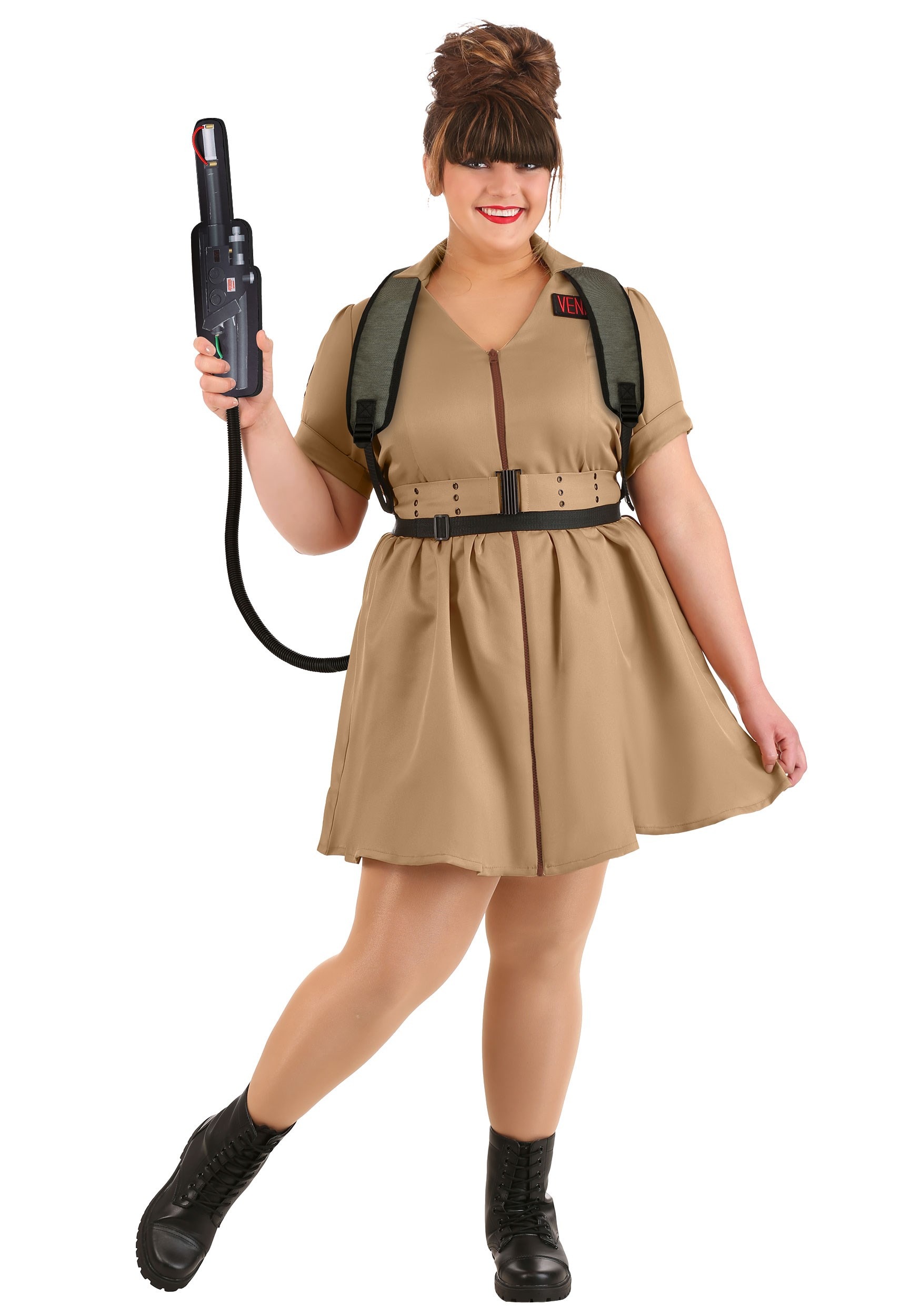 Photos - Fancy Dress Ghostbusters FUN Costumes Women's Plus Size   Costume Dress | Mo 