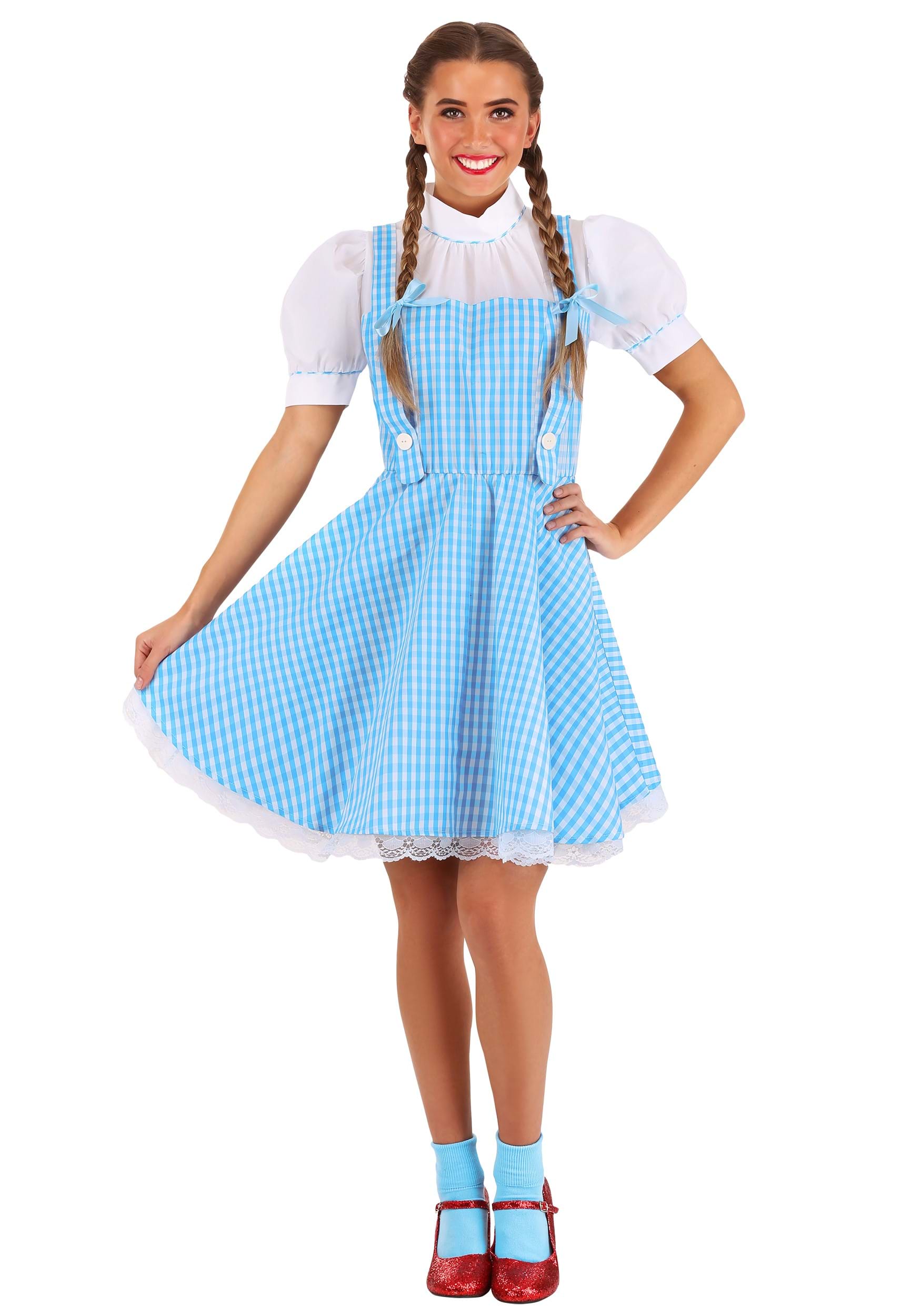 Photos - Fancy Dress Wizard Jerry Leigh  of Oz Dorothy Adult  Costume Blue/White 