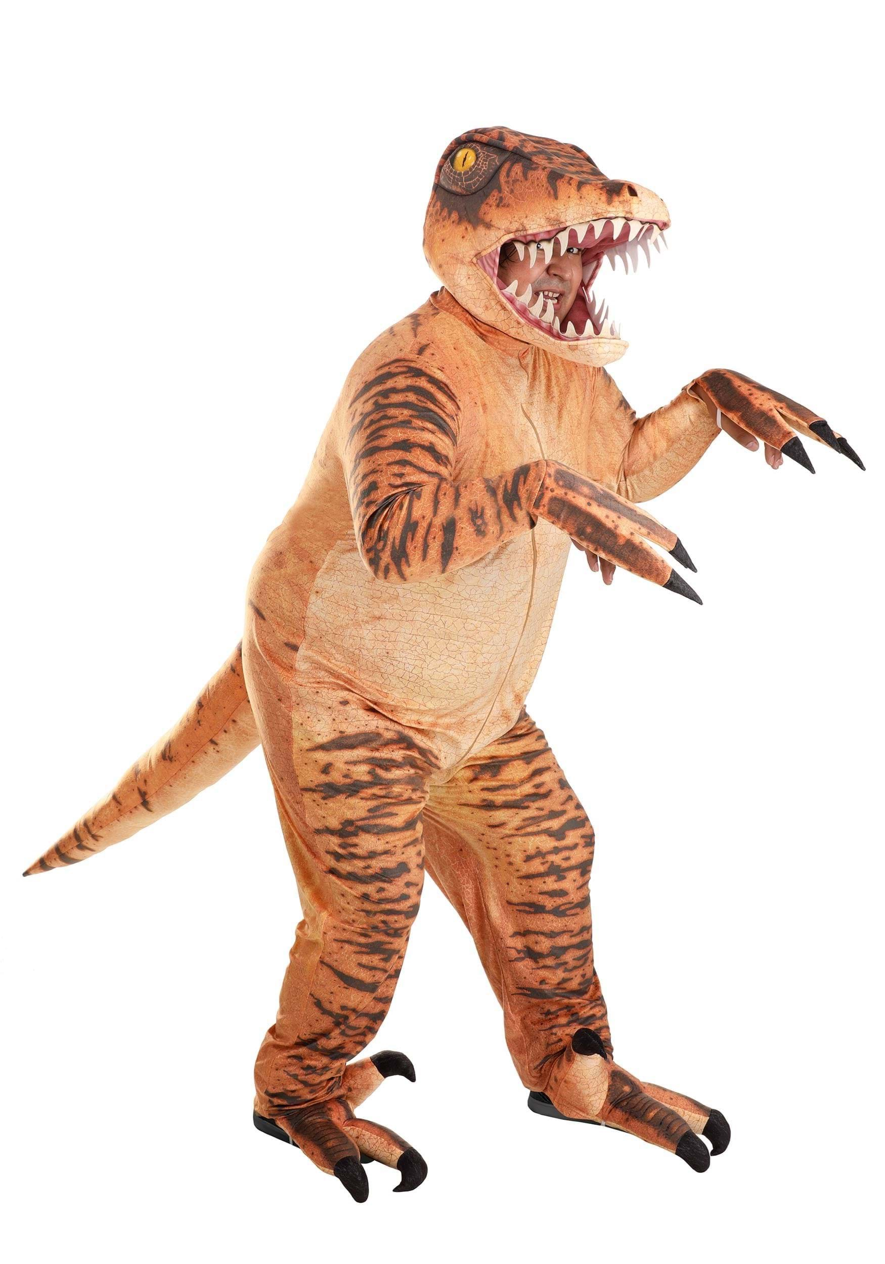 Plus Size Adult Velociraptor Fancy Dress Costume