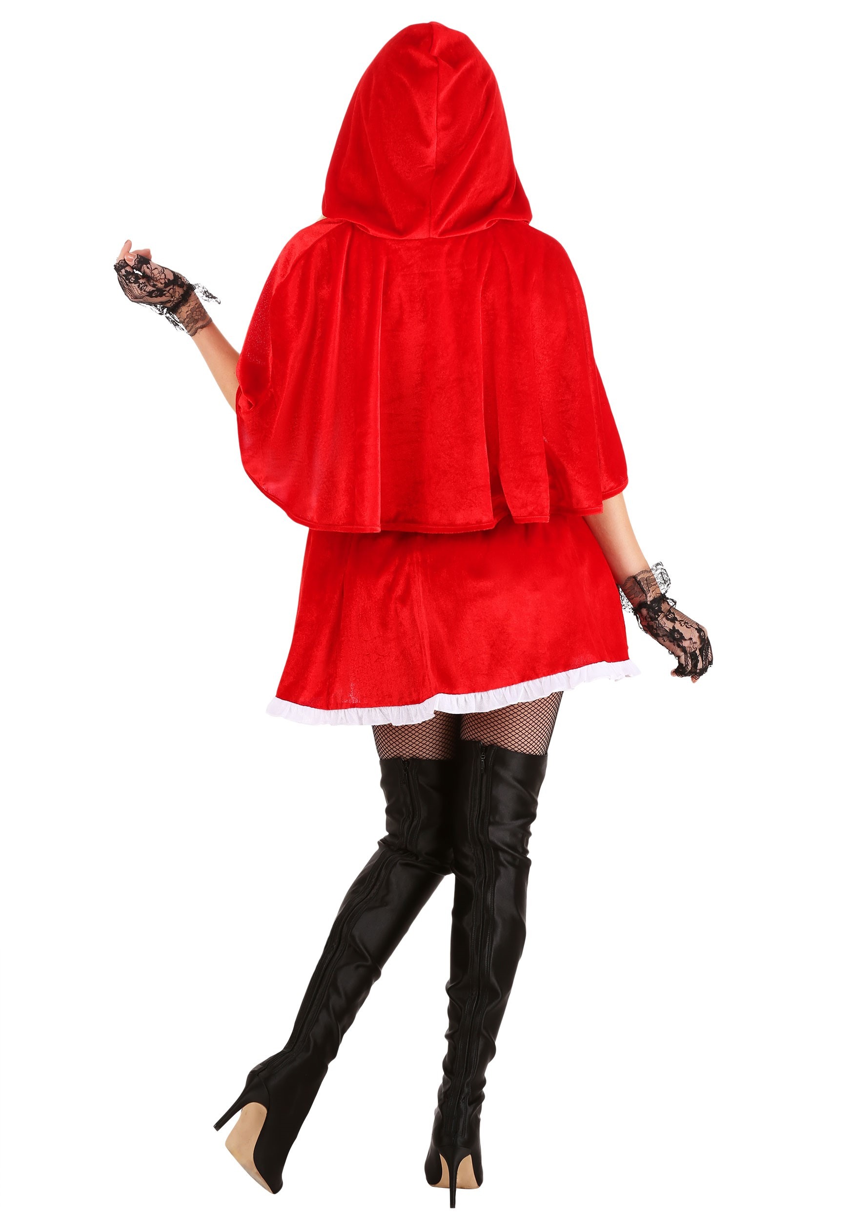 Plus Size Red Hot Riding Hood Fancy Dress Costume For Women
