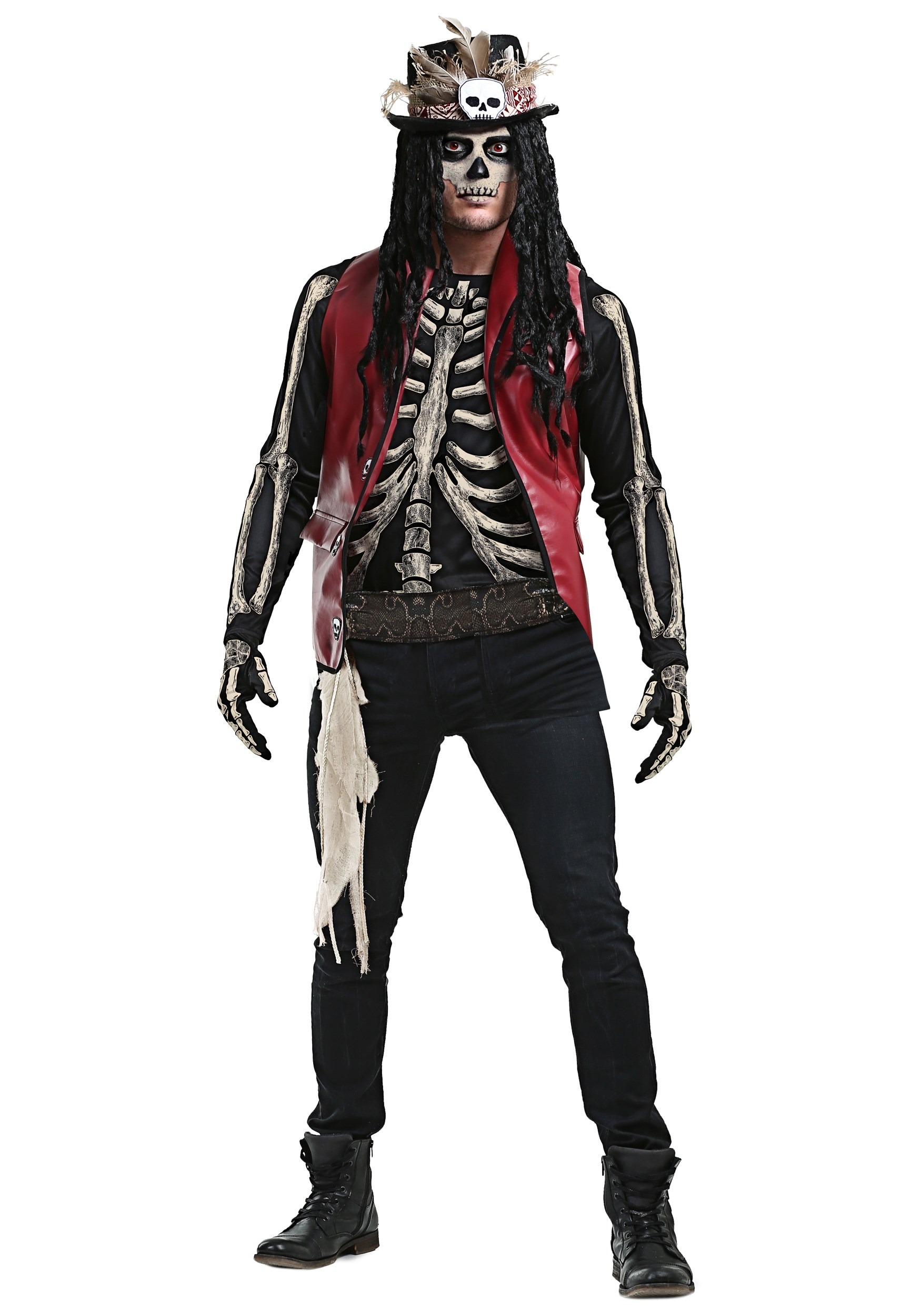 Plus Size Men's Voodoo Doctor Fancy Dress Costume