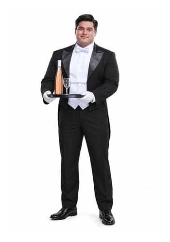 Plus Size Fancy Butler Mens Costume New Main