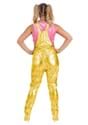 Women's Harley Quinn Gold Overalls Costume Alt 5