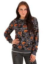 Adult's Quirky Kitty Halloween Sweater Alt 11
