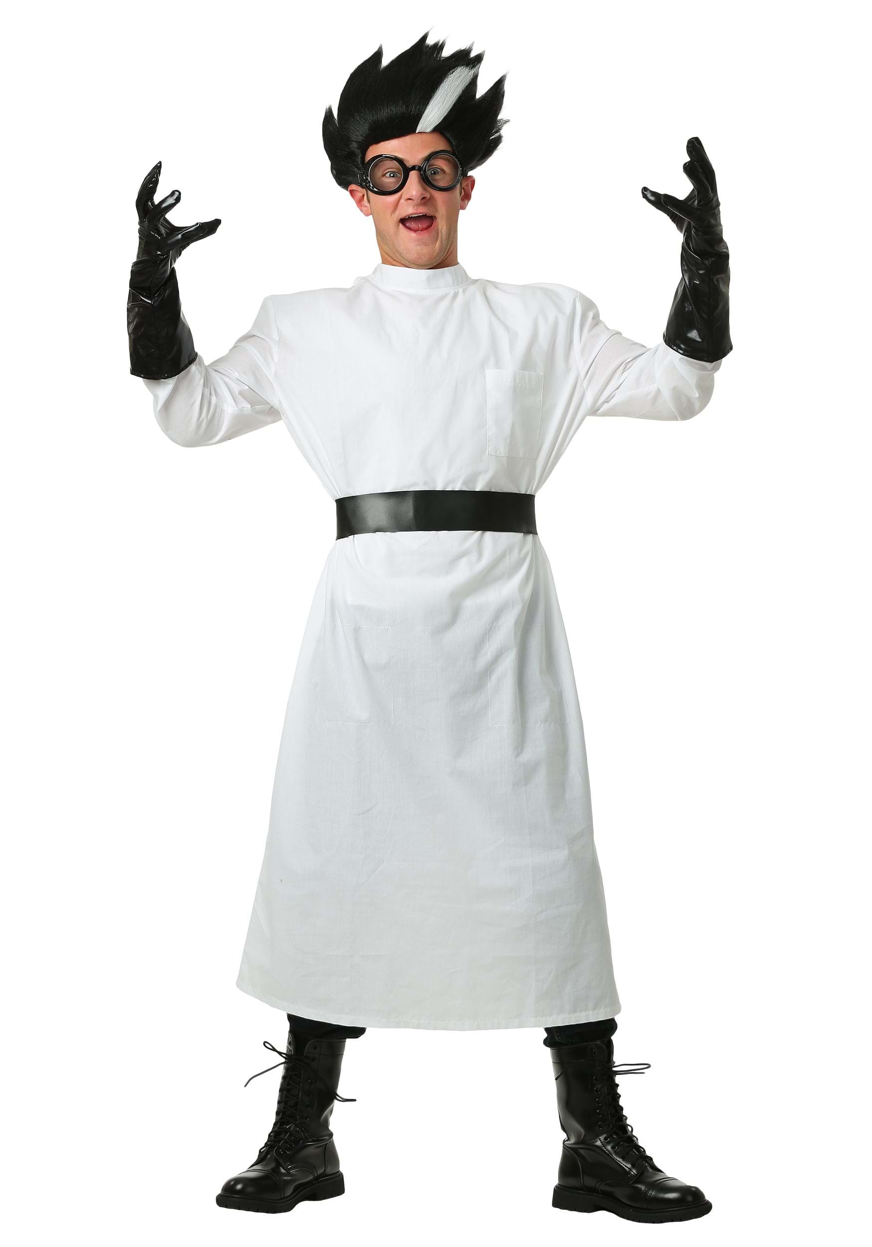 Plus Size Deluxe Mad Scientist Fancy Dress Costume For Adults