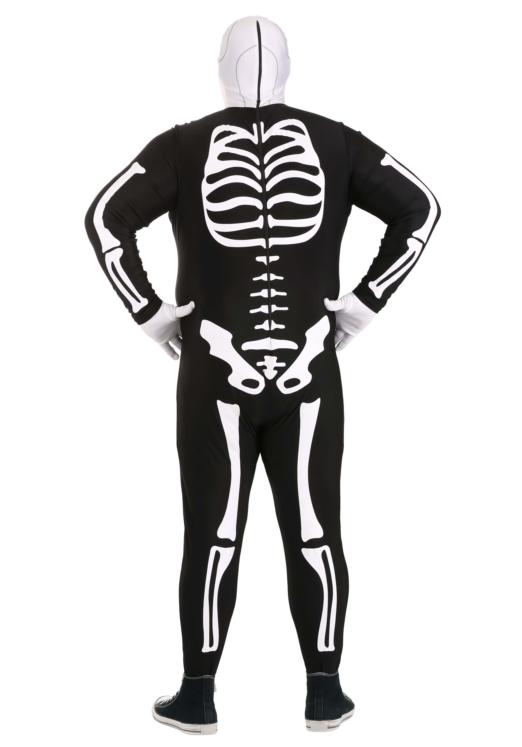 Plus Size Authentic Karate Kid Adult Skeleton Suit