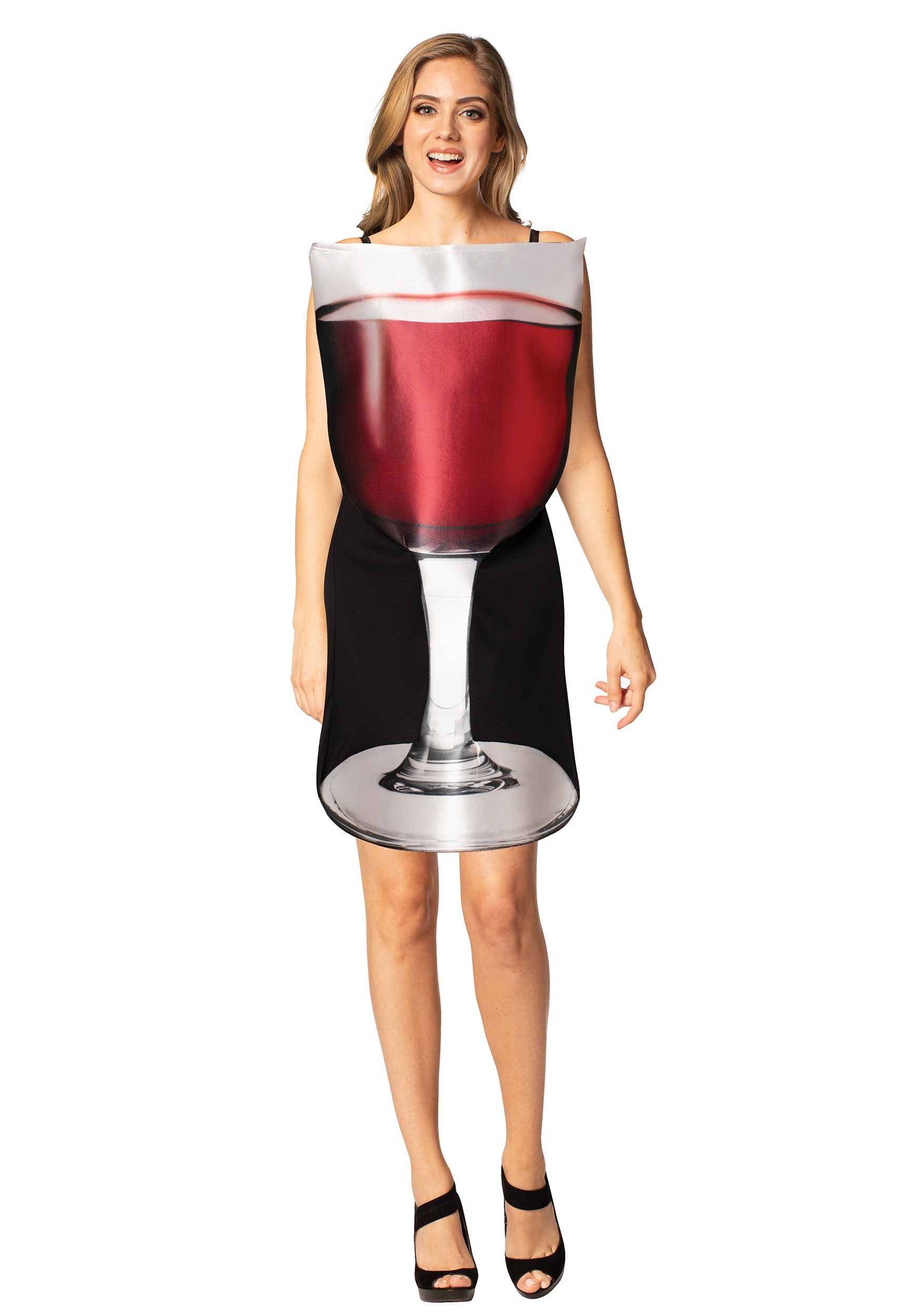 Glass Of Red Wine Women's Fancy Dress Costume