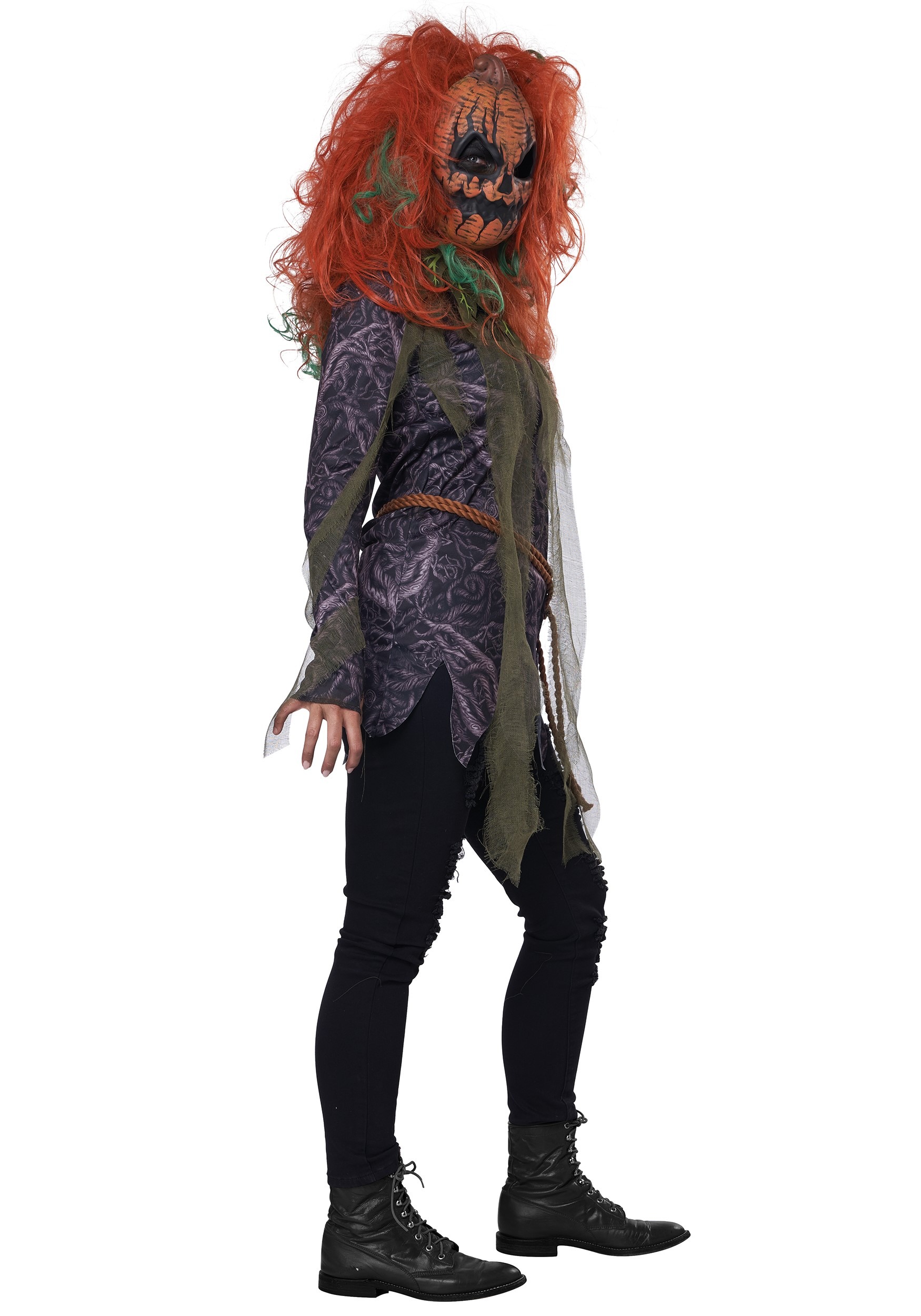 Pumpkin Monster Women's Fancy Dress Costume