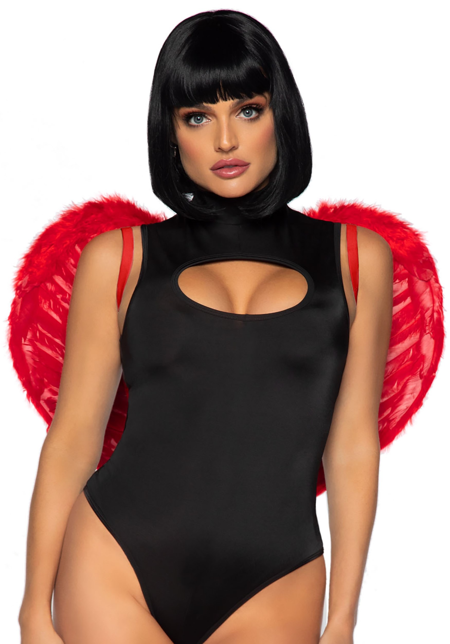 Photos - Fancy Dress MKW Leg Avenue Trimmed Marabou Red Feather Wings 