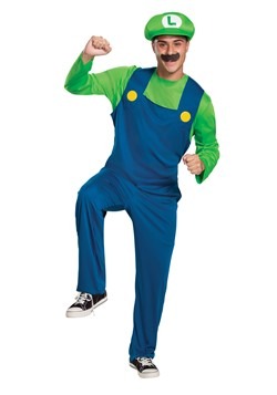 Adult Super Mario Classic Luigi Costume