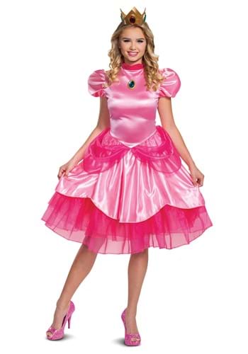 Women's Super Mario Deluxe Princess Peach Costume