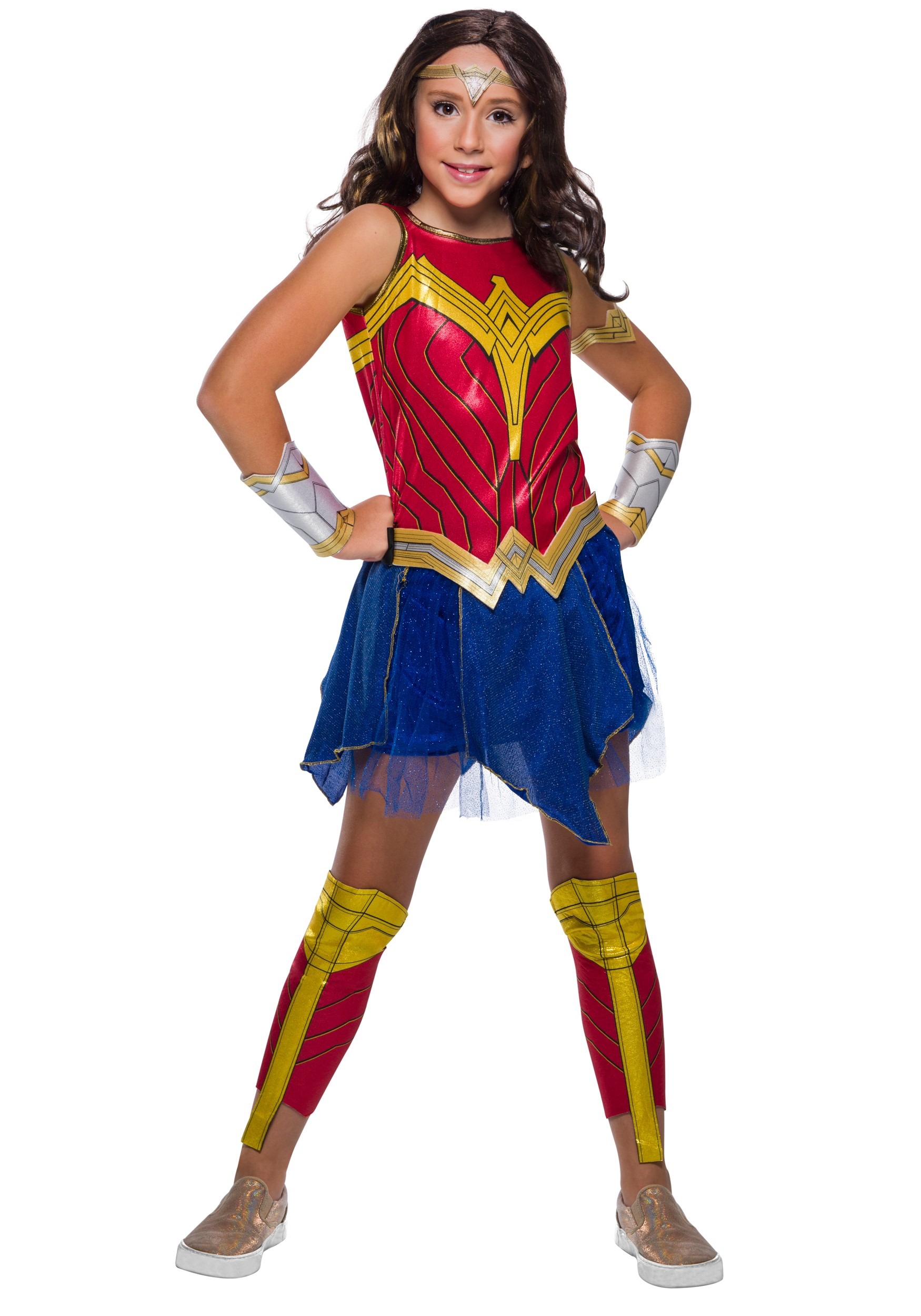 Girl's Wonder Woman Deluxe Fancy Dress Costume